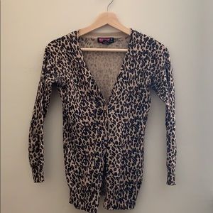Cheetah print cardigan